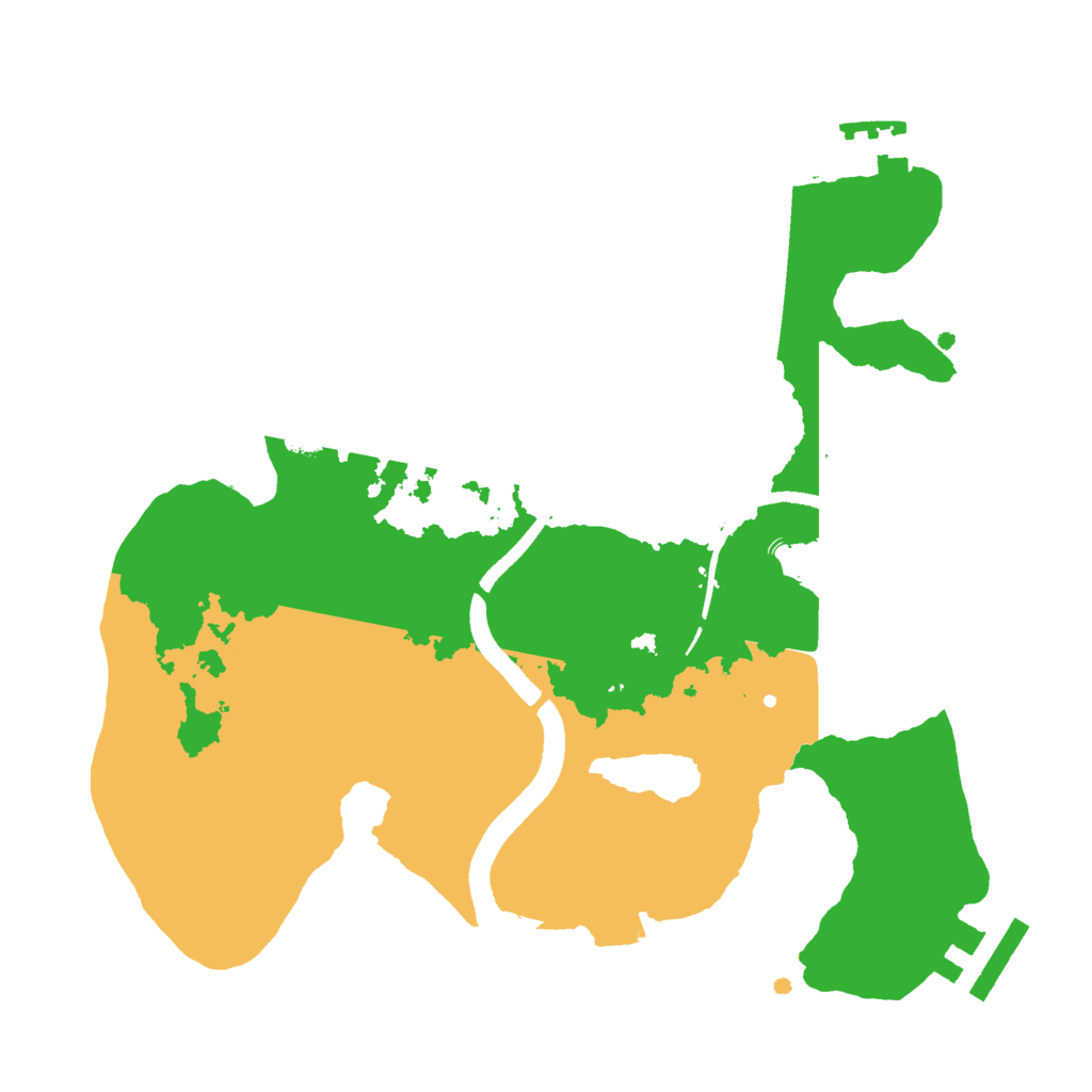 Biome Rust Map: Procedural Map, Size: 2500, Seed: 1685728360