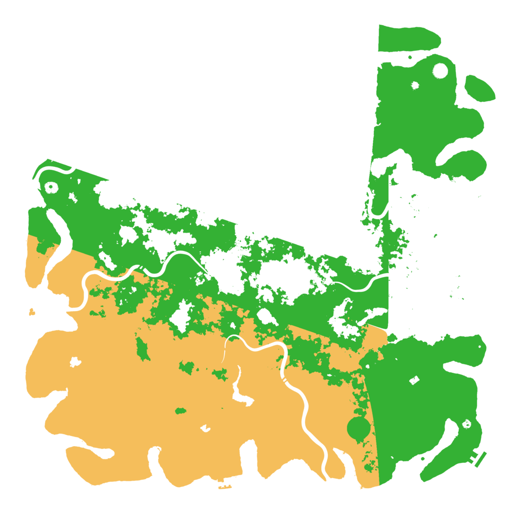 Biome Rust Map: Procedural Map, Size: 6000, Seed: 740512471