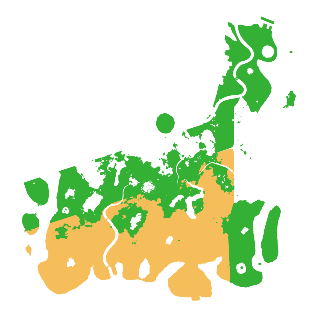 Biome Rust Map: Procedural Map, Size: 4500, Seed: 245876548