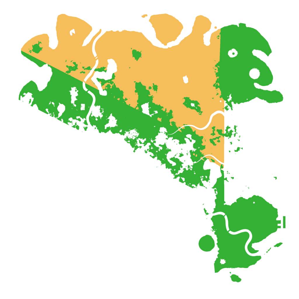 Biome Rust Map: Procedural Map, Size: 5000, Seed: 729286