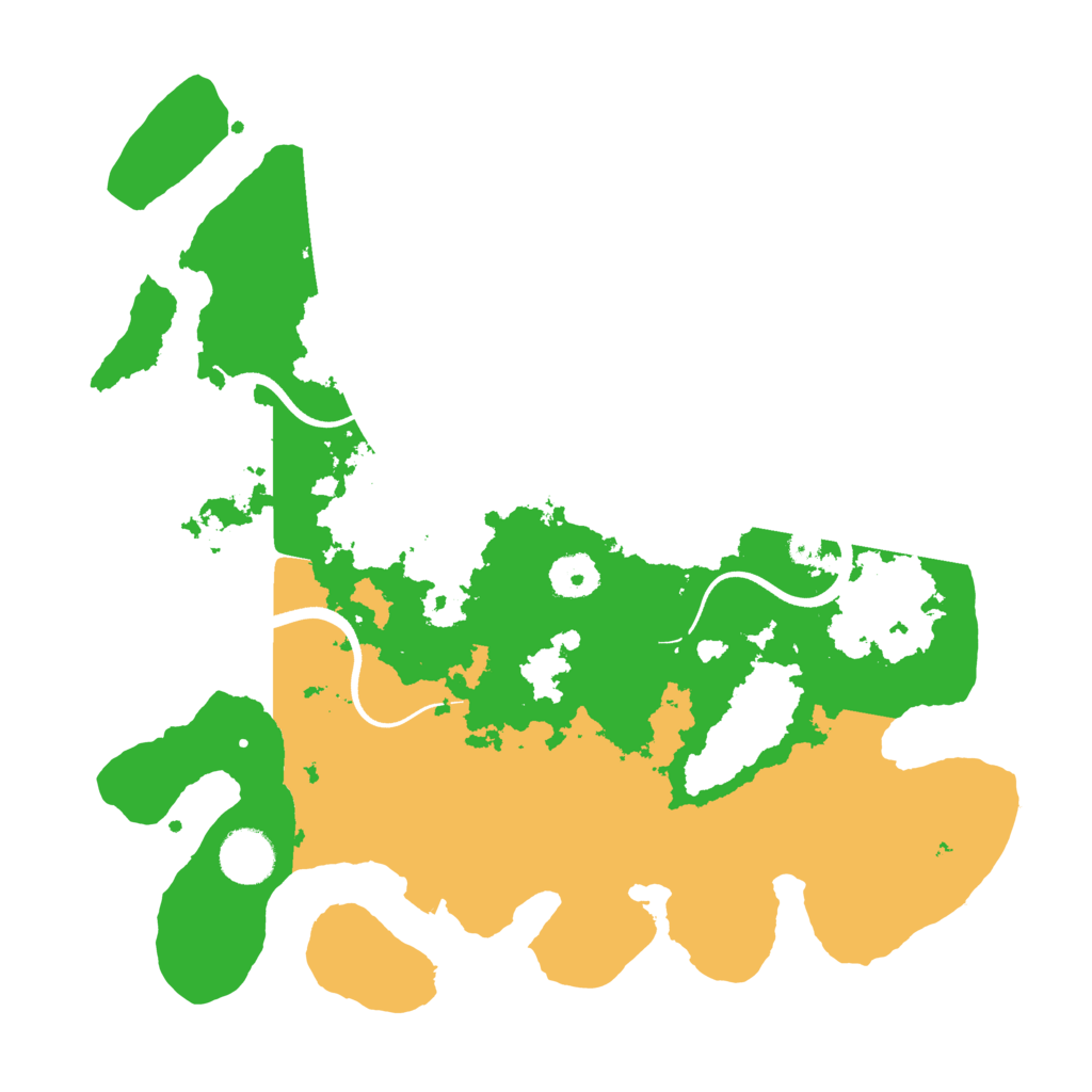 Biome Rust Map: Procedural Map, Size: 3500, Seed: 21423123