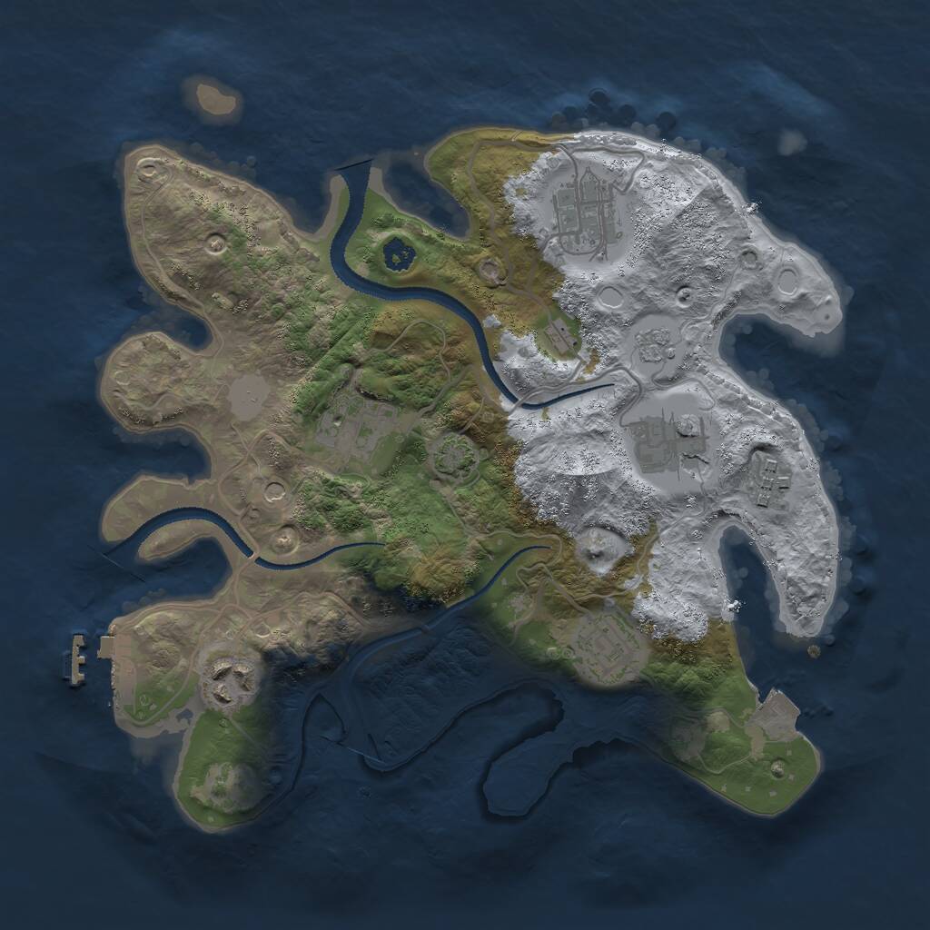 Rust Map: Procedural Map, Size: 2900, Seed: 982002901, 11 Monuments