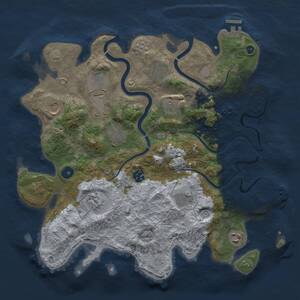 Thumbnail Rust Map: Procedural Map, Size: 3750, Seed: 1868646524, 16 Monuments