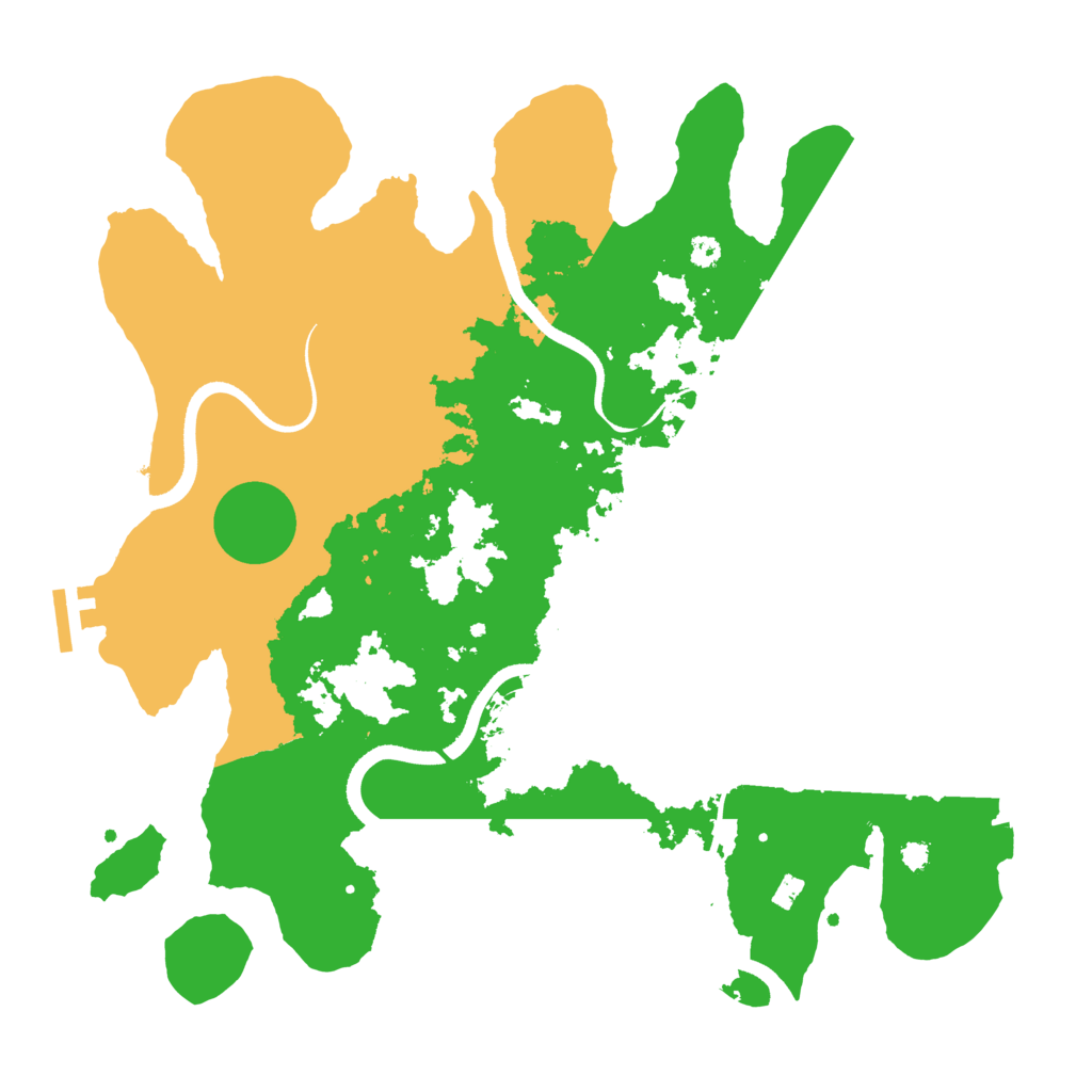 Biome Rust Map: Procedural Map, Size: 3500, Seed: 52113