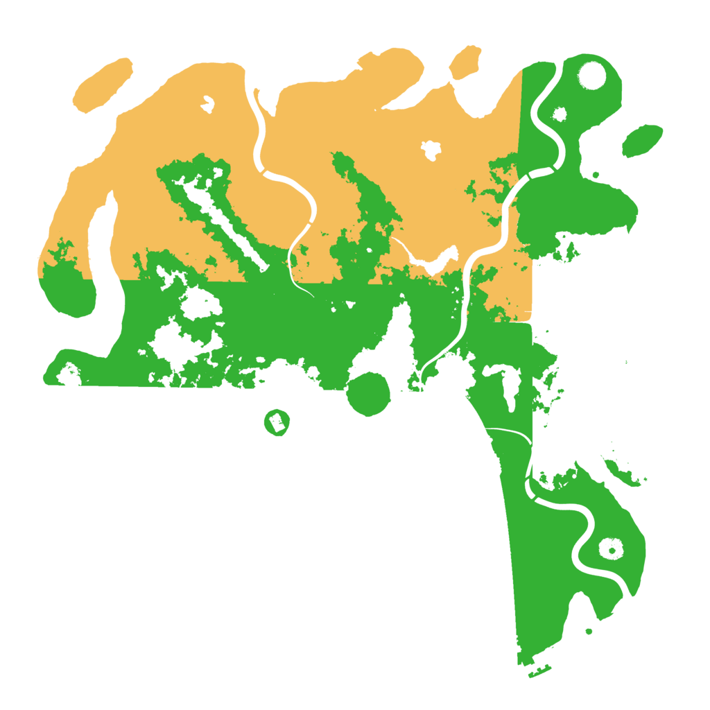 Biome Rust Map: Procedural Map, Size: 4500, Seed: 135577206