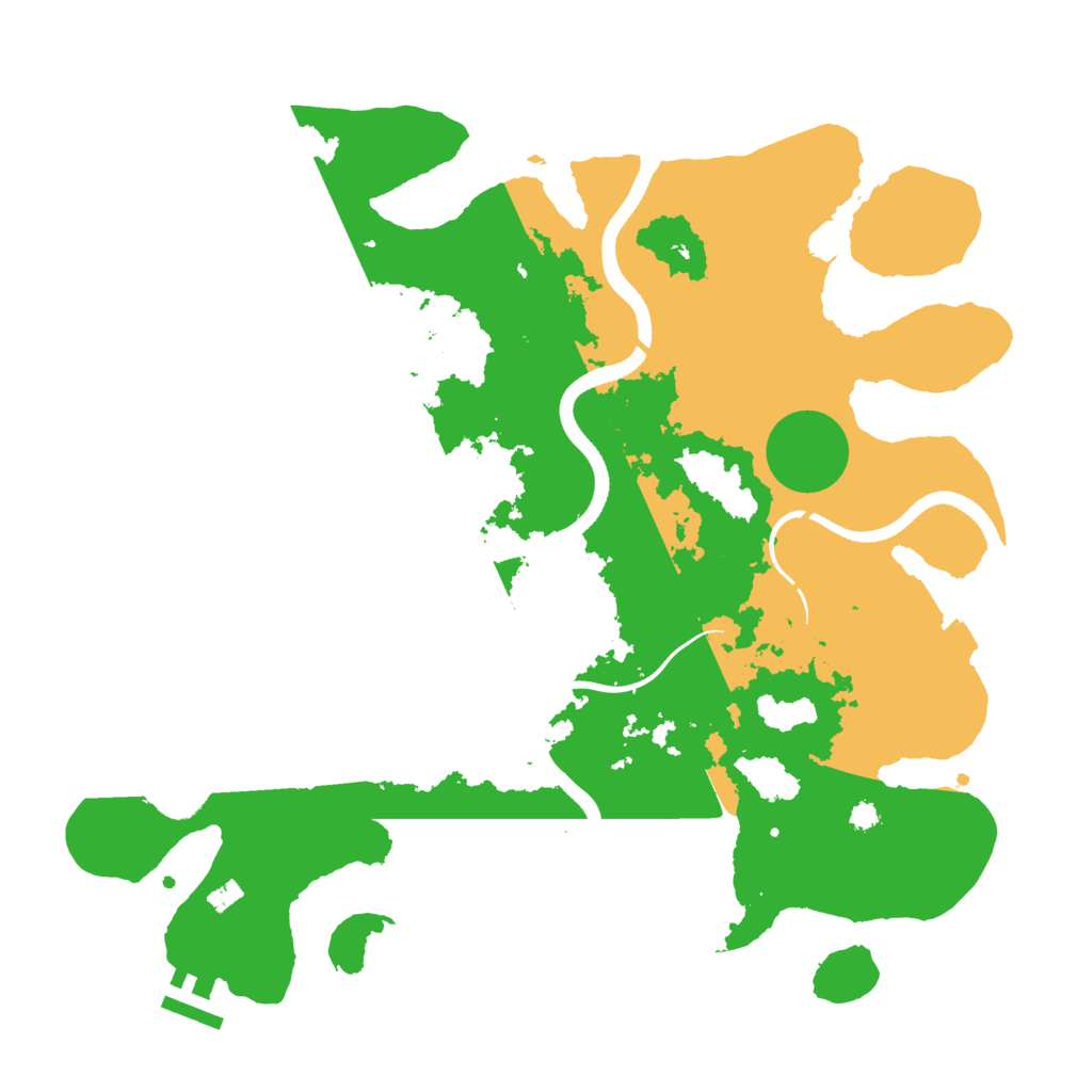 Biome Rust Map: Procedural Map, Size: 3500, Seed: 1777983560