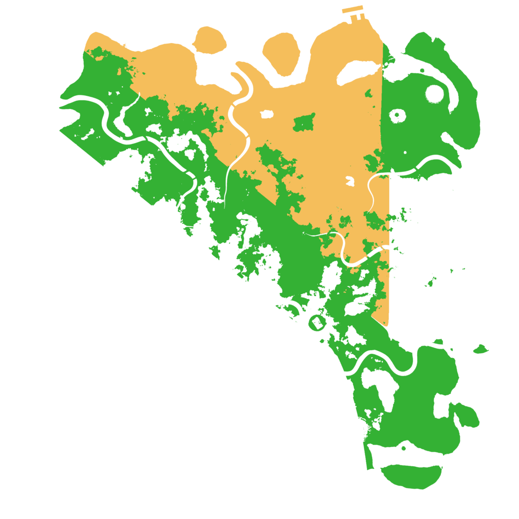Biome Rust Map: Procedural Map, Size: 5000, Seed: 690738050