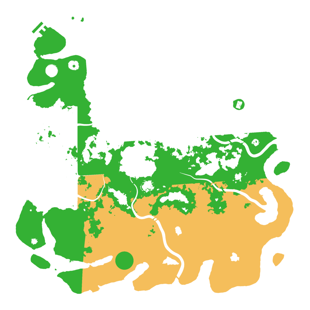 Biome Rust Map: Procedural Map, Size: 4500, Seed: 775923347