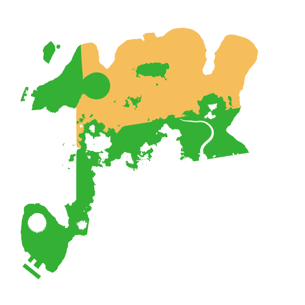 Biome Rust Map: Procedural Map, Size: 3000, Seed: 432543