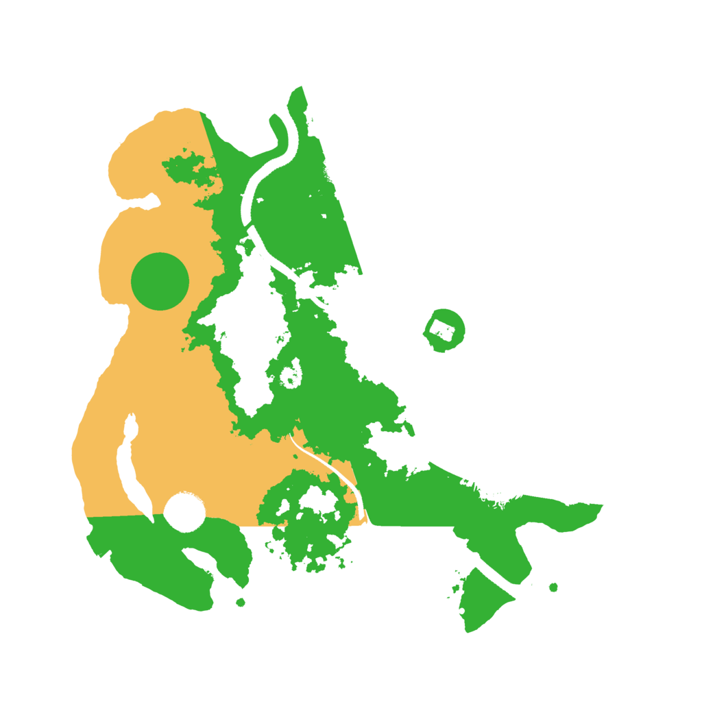 Biome Rust Map: Procedural Map, Size: 3200, Seed: 1592923043