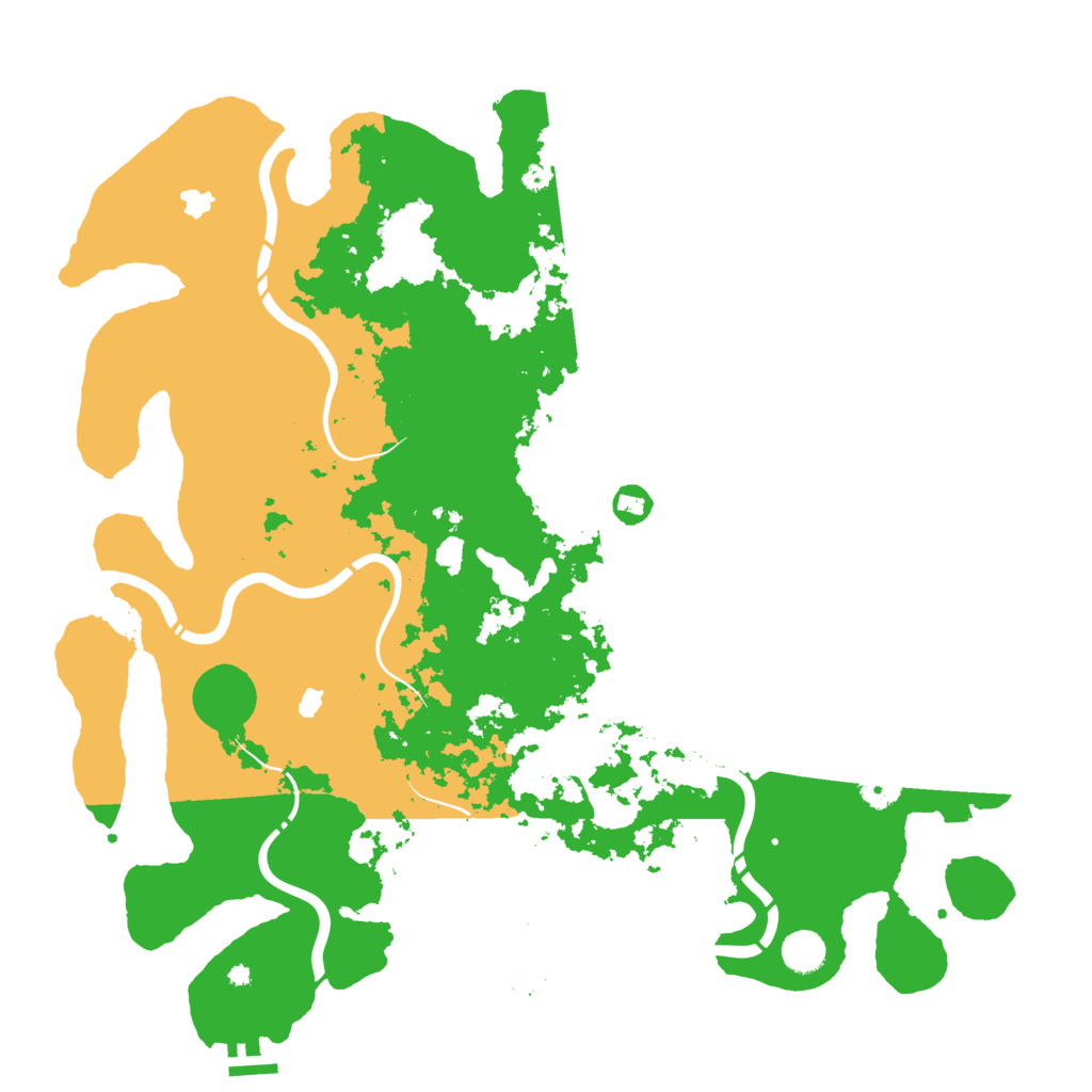 Biome Rust Map: Procedural Map, Size: 4500, Seed: 23398