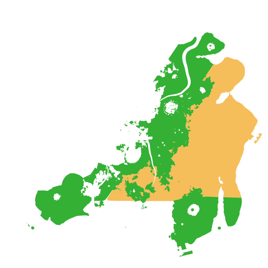 Biome Rust Map: Procedural Map, Size: 3500, Seed: 1093662305