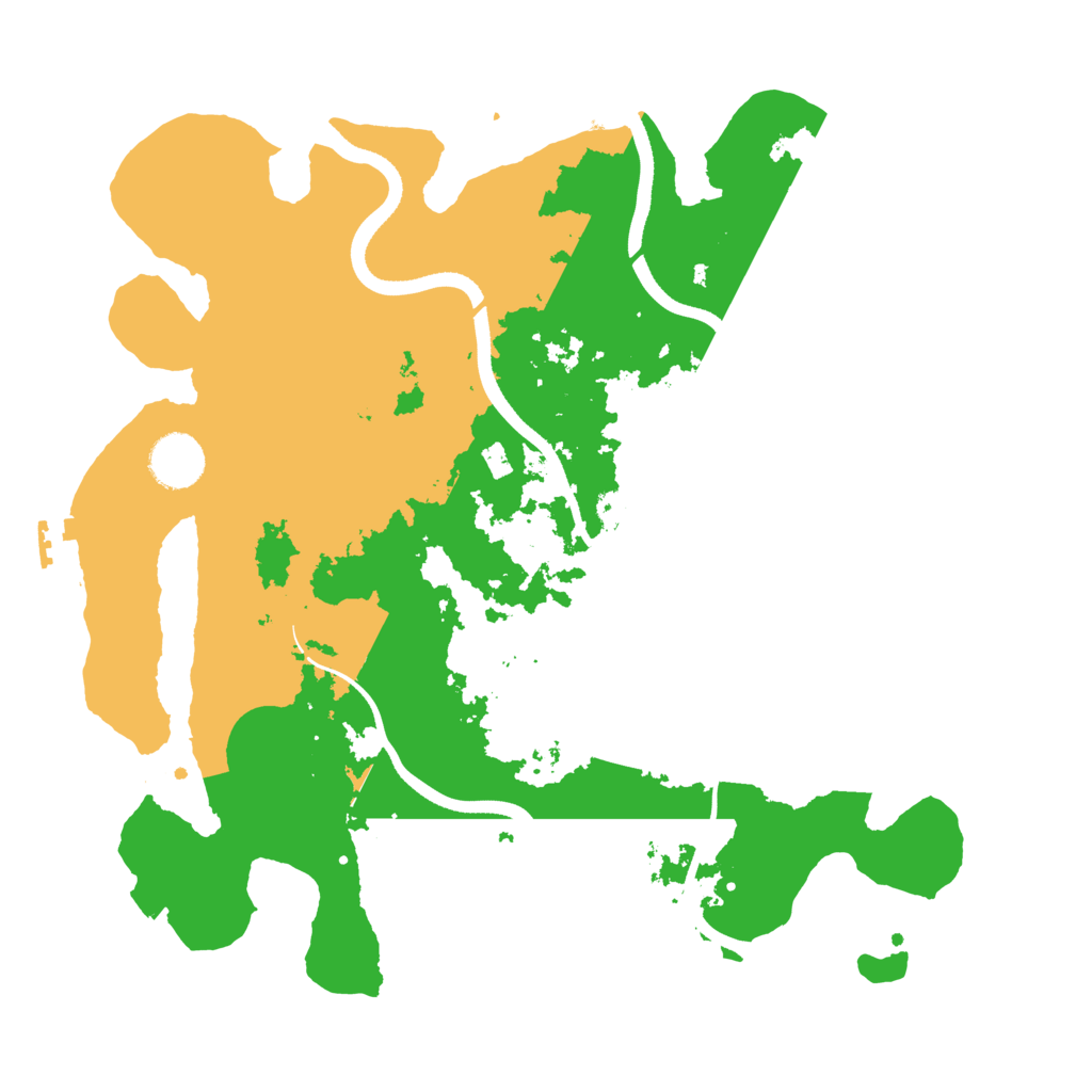 Biome Rust Map: Procedural Map, Size: 3500, Seed: 700195615