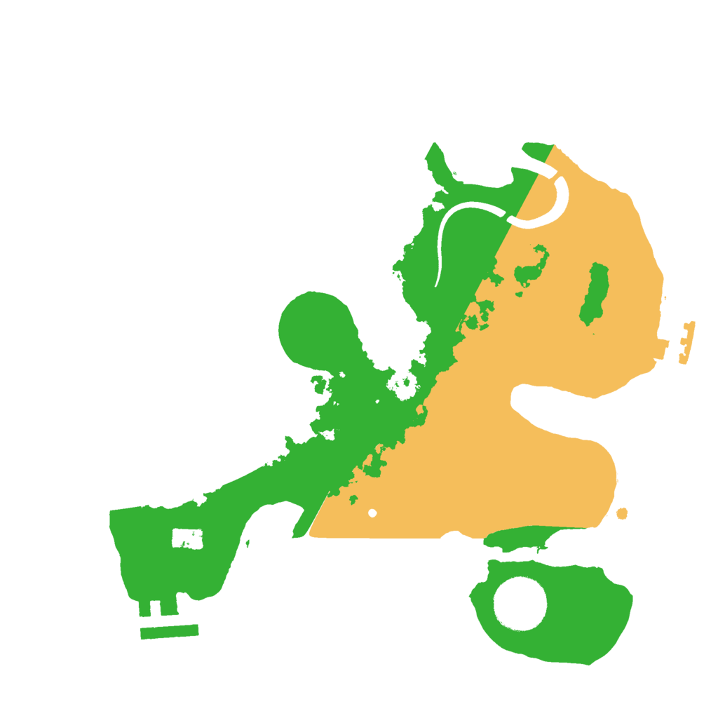 Biome Rust Map: Procedural Map, Size: 2500, Seed: 1068022442