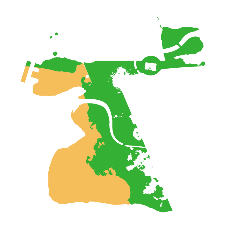 Biome Rust Map: Procedural Map, Size: 2250, Seed: 633929239