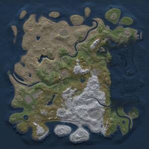 Thumbnail Rust Map: Procedural Map, Size: 4500, Seed: 469546554, 16 Monuments