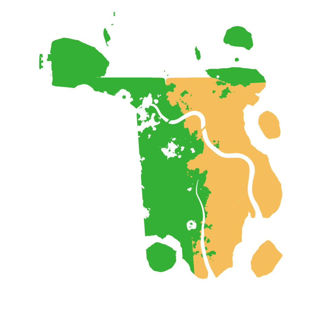 Biome Rust Map: Procedural Map, Size: 3150, Seed: 100