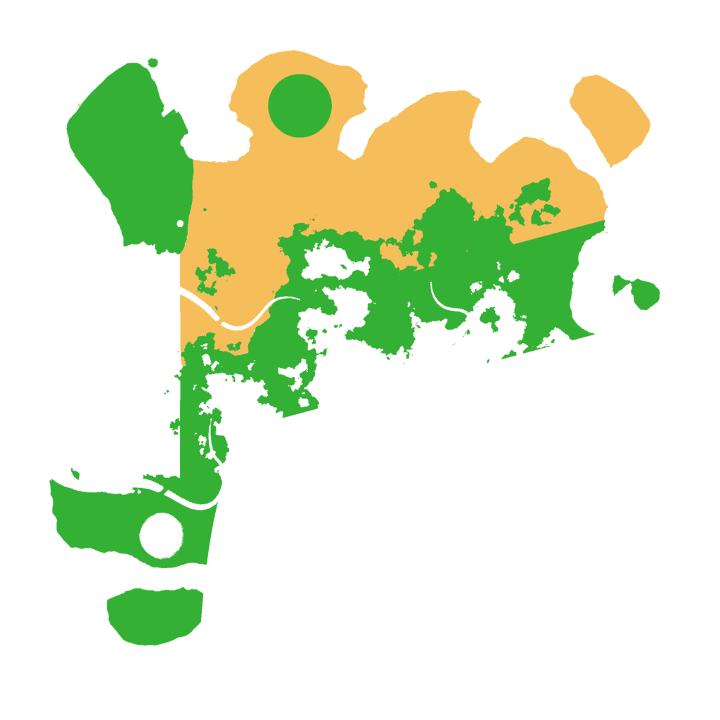 Biome Rust Map: Procedural Map, Size: 3000, Seed: 586460