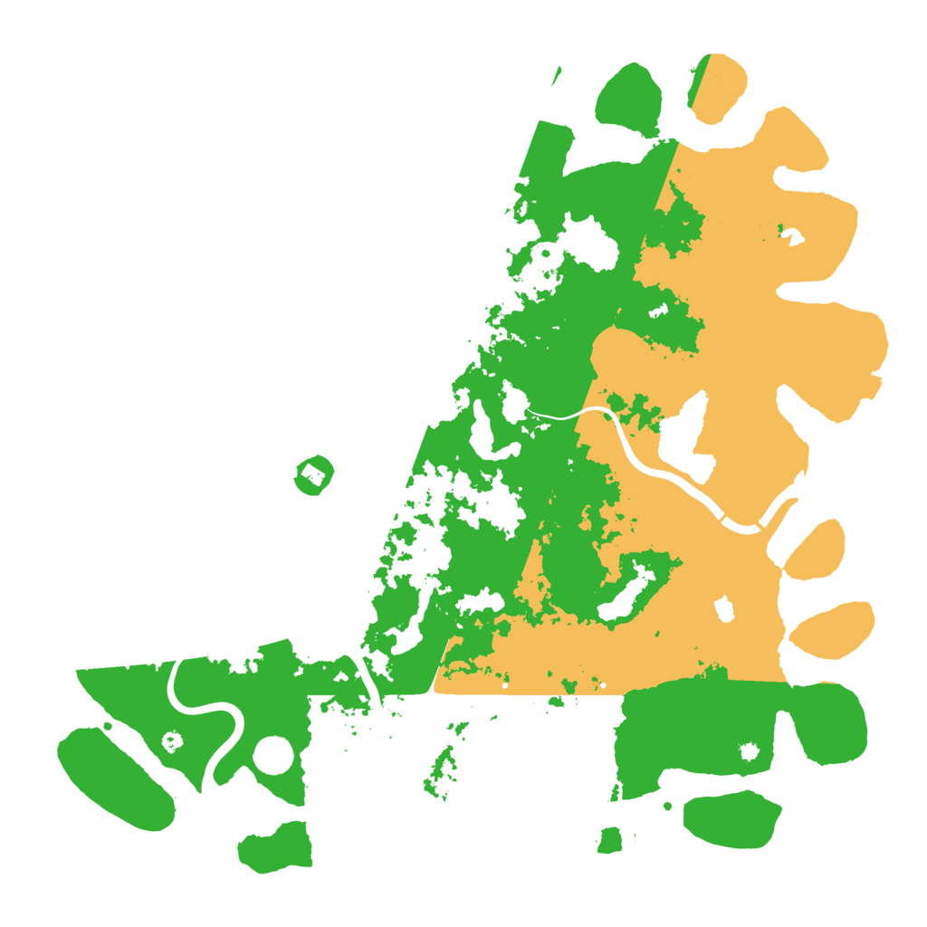 Biome Rust Map: Procedural Map, Size: 4500, Seed: 168886