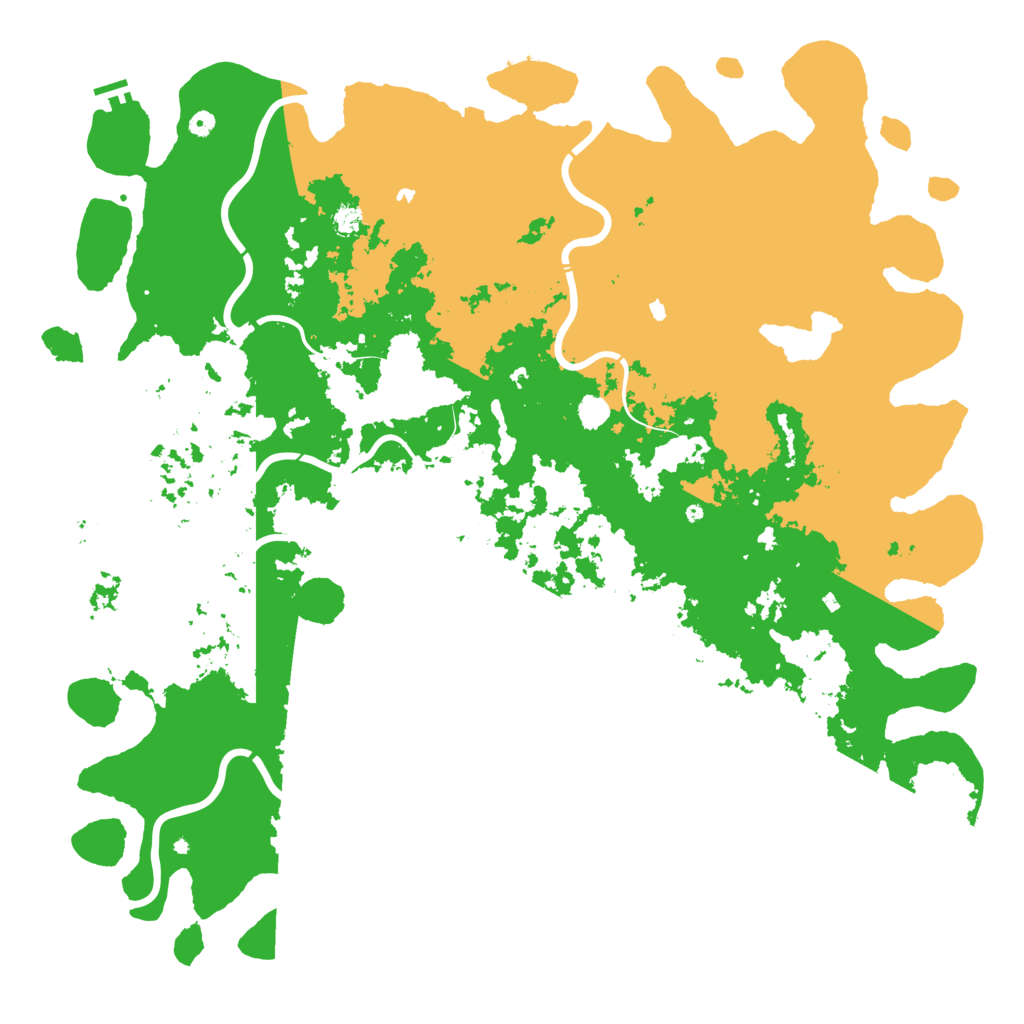 Biome Rust Map: Procedural Map, Size: 6000, Seed: 26128