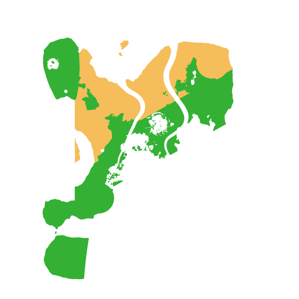 Biome Rust Map: Procedural Map, Size: 2600, Seed: 620723786