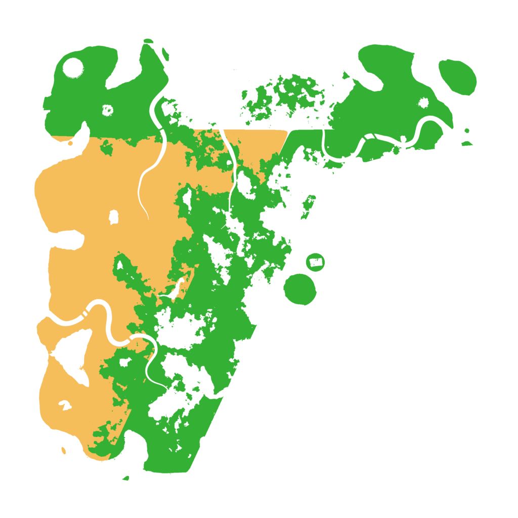 Biome Rust Map: Procedural Map, Size: 4500, Seed: 64634563