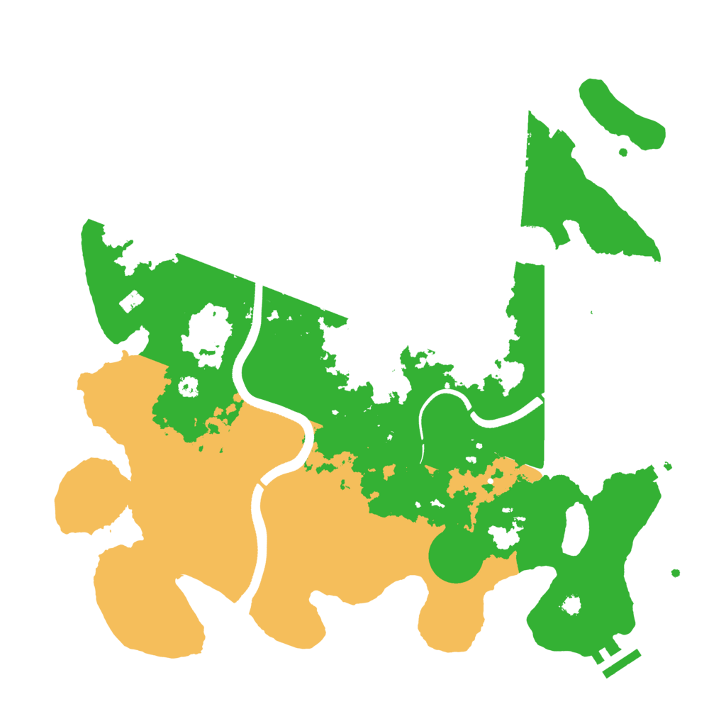 Biome Rust Map: Procedural Map, Size: 3500, Seed: 487351