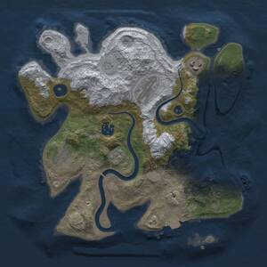 Thumbnail Rust Map: Procedural Map, Size: 3000, Seed: 5124607, 10 Monuments