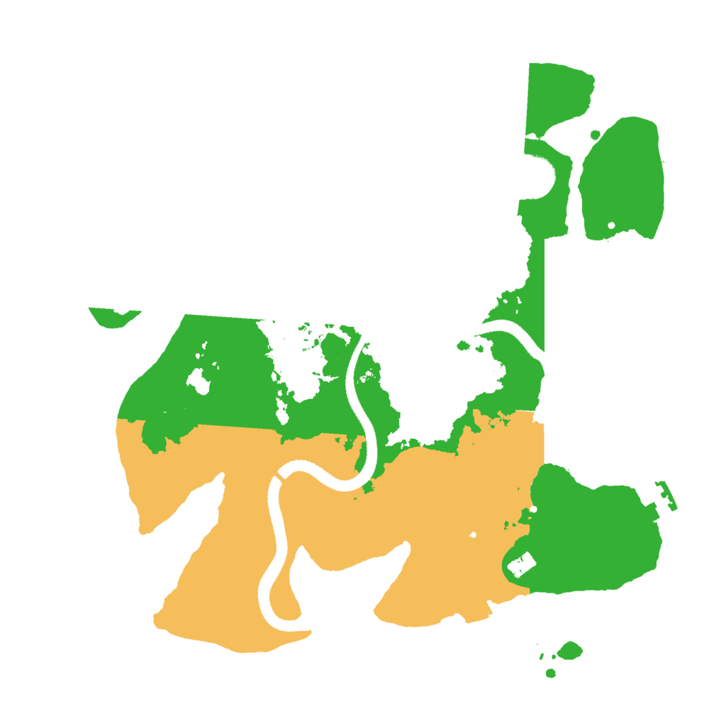 Biome Rust Map: Procedural Map, Size: 3000, Seed: 5124607