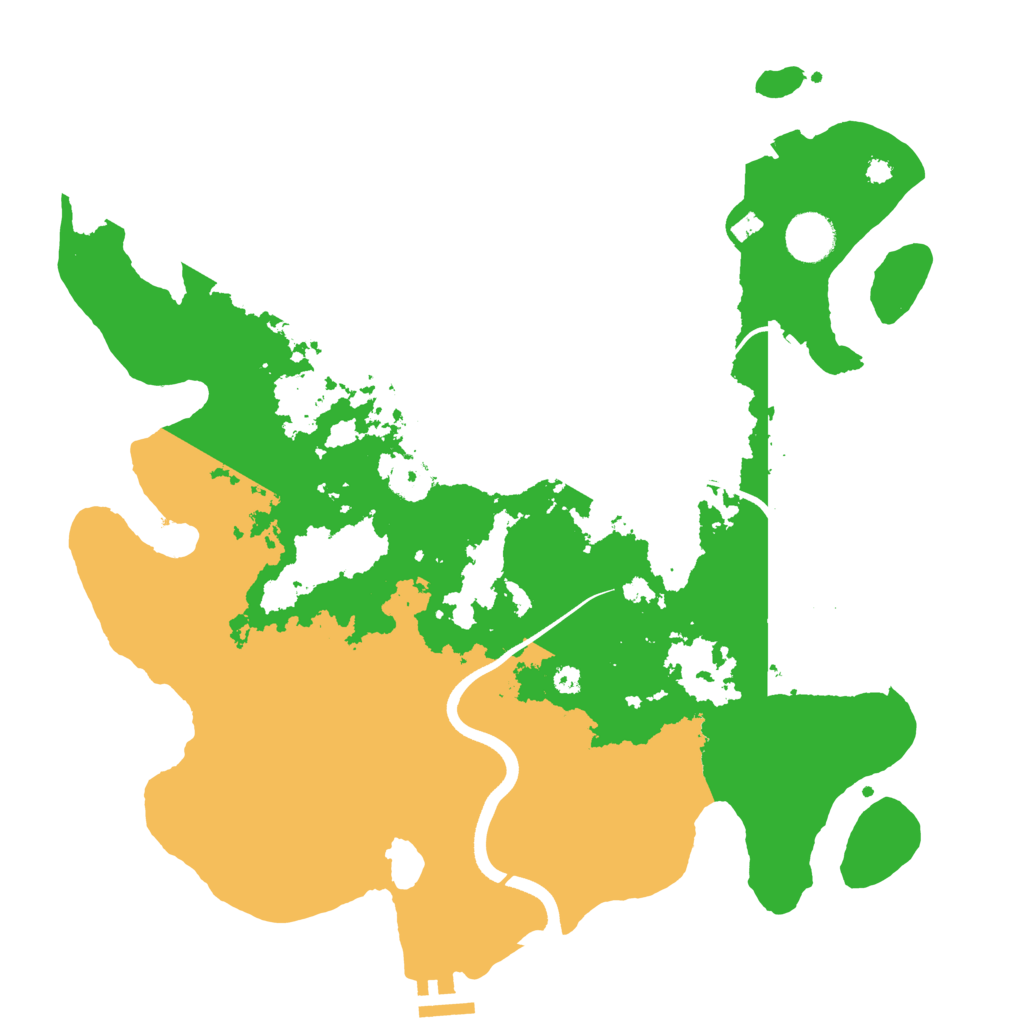 Biome Rust Map: Procedural Map, Size: 3700, Seed: 2129378621
