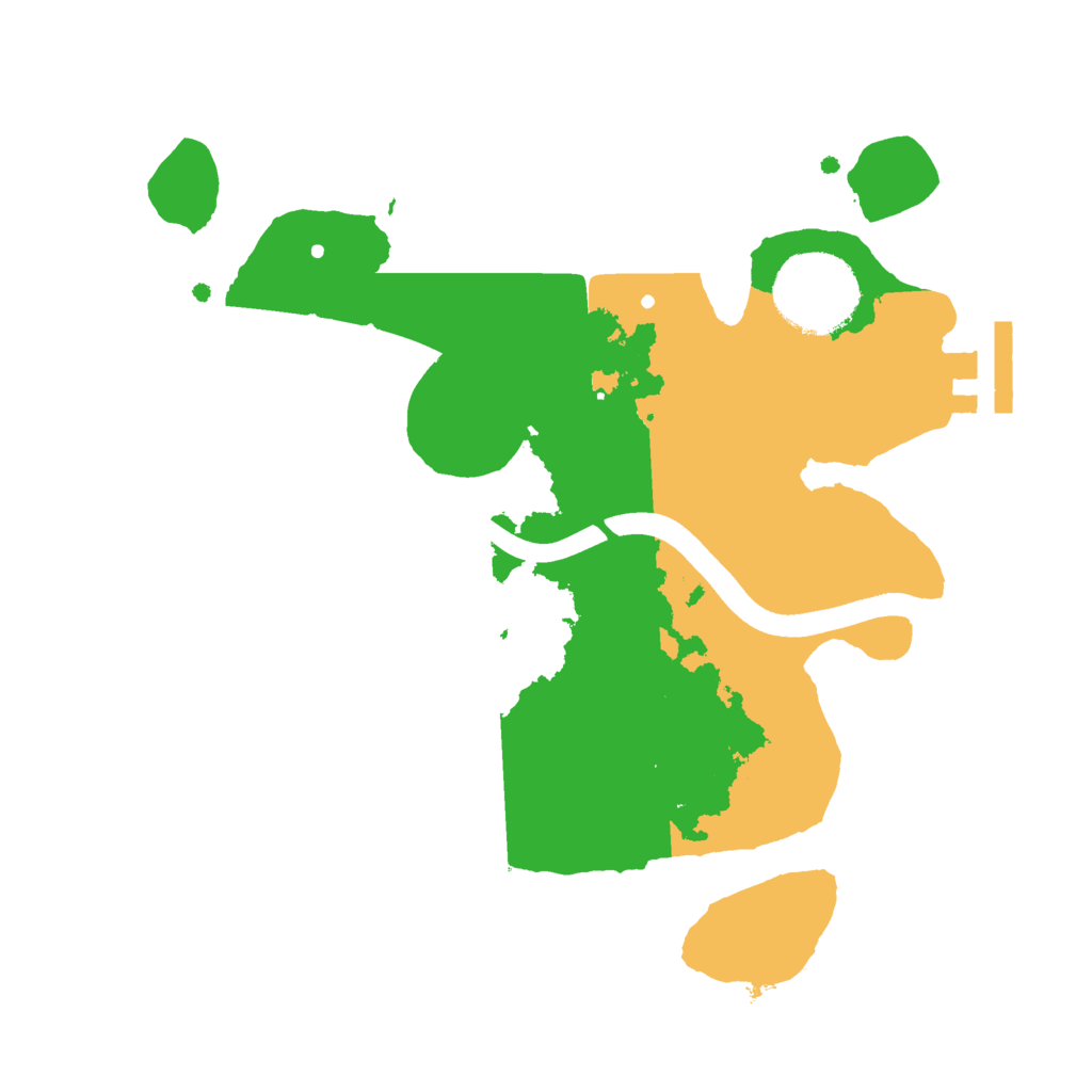 Biome Rust Map: Procedural Map, Size: 2400, Seed: 867678729