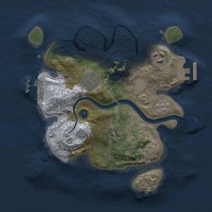 Thumbnail Rust Map: Procedural Map, Size: 2400, Seed: 867678729, 8 Monuments