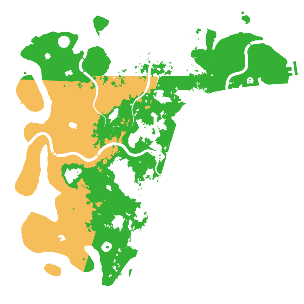 Biome Rust Map: Procedural Map, Size: 4500, Seed: 2051286937
