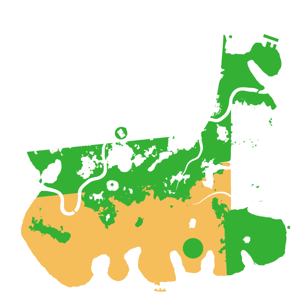 Biome Rust Map: Procedural Map, Size: 4000, Seed: 11124