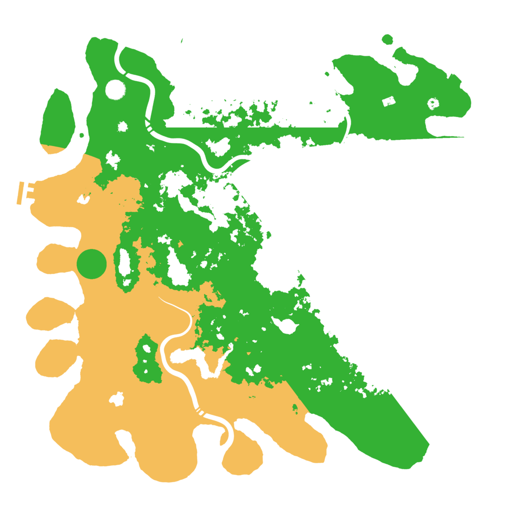 Biome Rust Map: Procedural Map, Size: 4500, Seed: 1064149431
