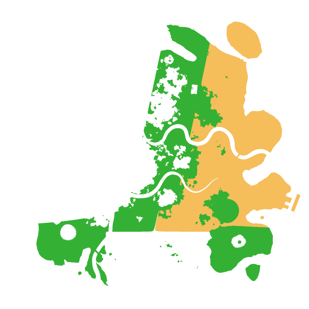Biome Rust Map: Procedural Map, Size: 3500, Seed: 3445122