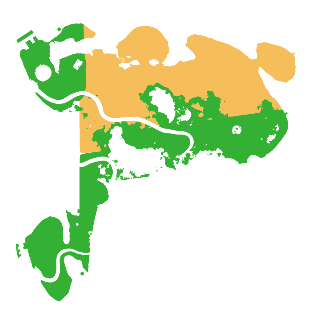 Biome Rust Map: Procedural Map, Size: 3500, Seed: 693611944