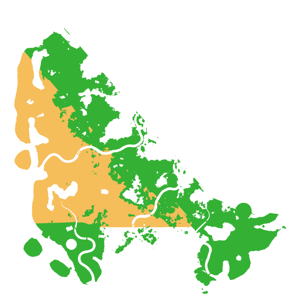 Biome Rust Map: Procedural Map, Size: 5000, Seed: 15684