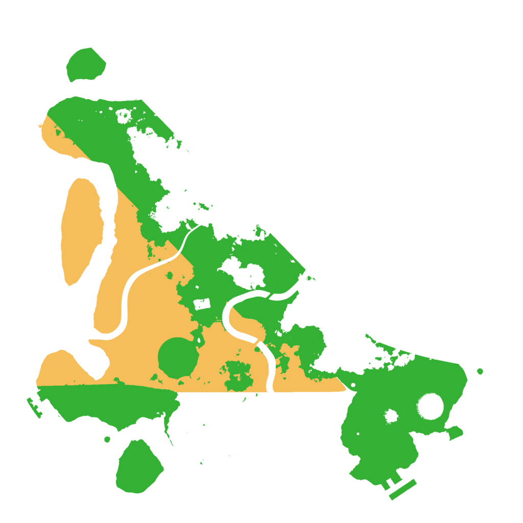 Biome Rust Map: Procedural Map, Size: 3500, Seed: 241843476