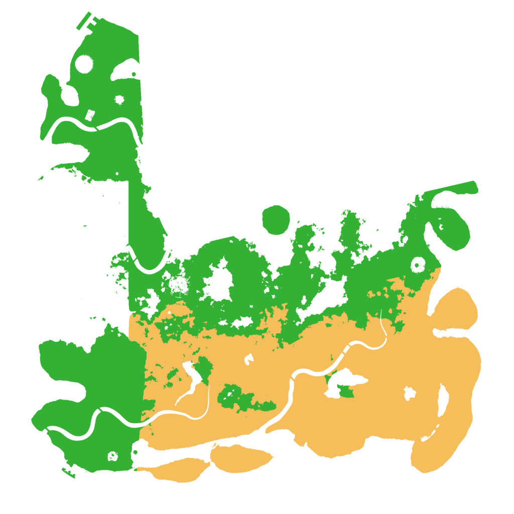 Biome Rust Map: Procedural Map, Size: 5000, Seed: 822215108