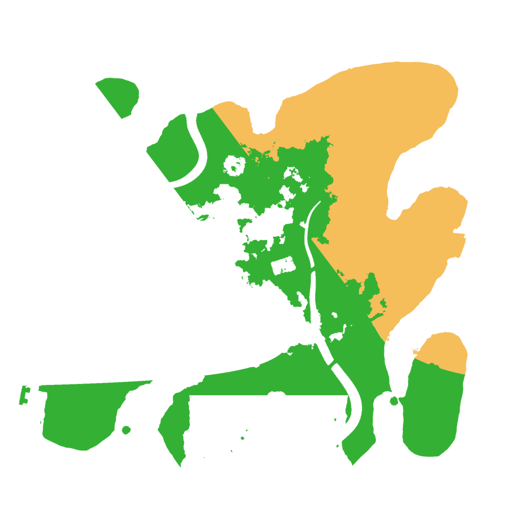 Biome Rust Map: Procedural Map, Size: 2500, Seed: 876564374