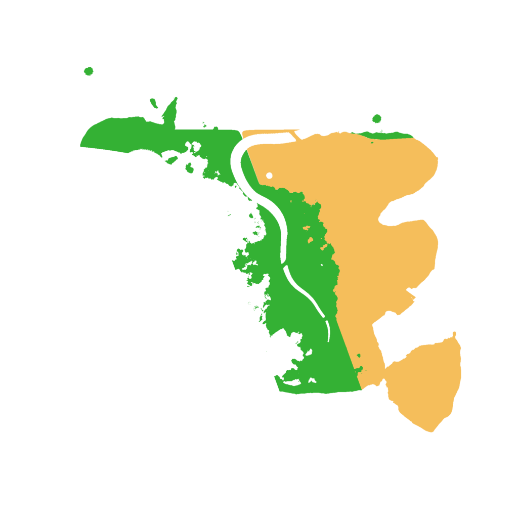 Biome Rust Map: Procedural Map, Size: 2400, Seed: 54879445
