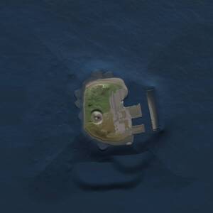 Thumbnail Rust Map: Procedural Map, Size: 1000, Seed: 2041570193, 2 Monuments