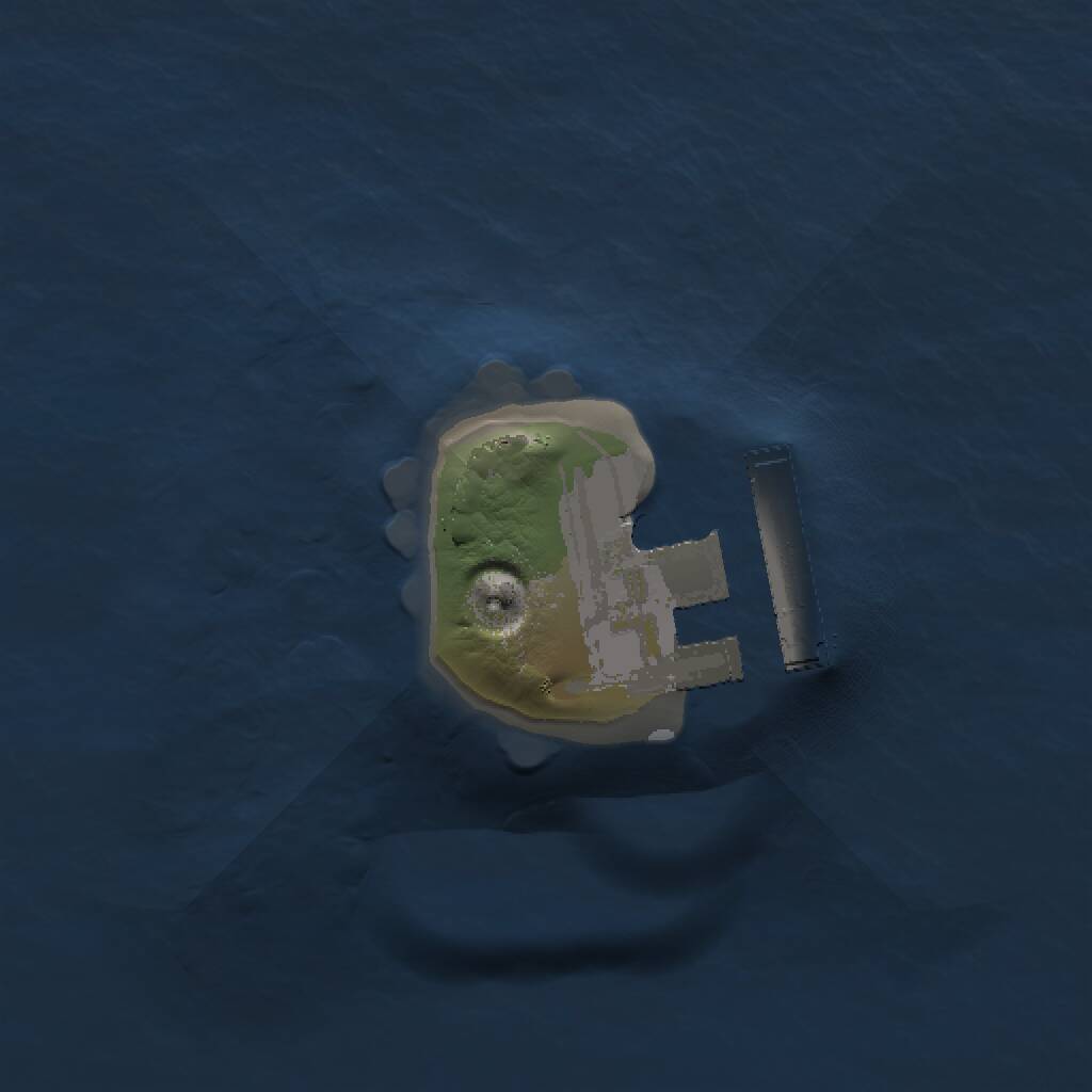 Rust Map: Procedural Map, Size: 1000, Seed: 2041570193, 2 Monuments