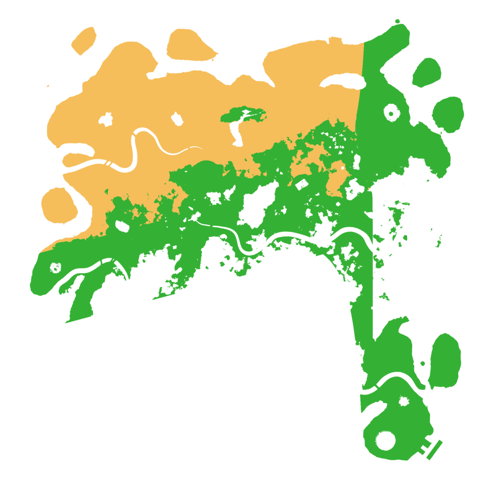 Biome Rust Map: Procedural Map, Size: 4500, Seed: 52525