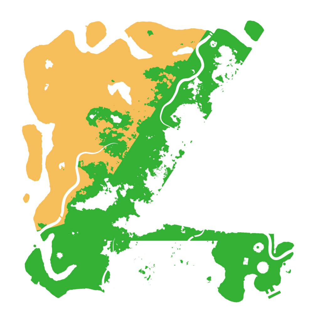Biome Rust Map: Procedural Map, Size: 4850, Seed: 6743785