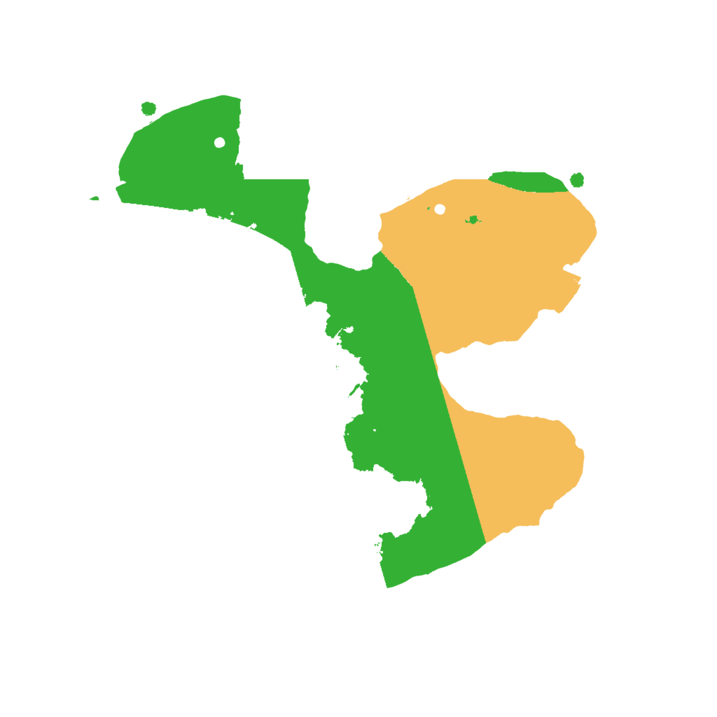 Biome Rust Map: Procedural Map, Size: 2000, Seed: 109382374