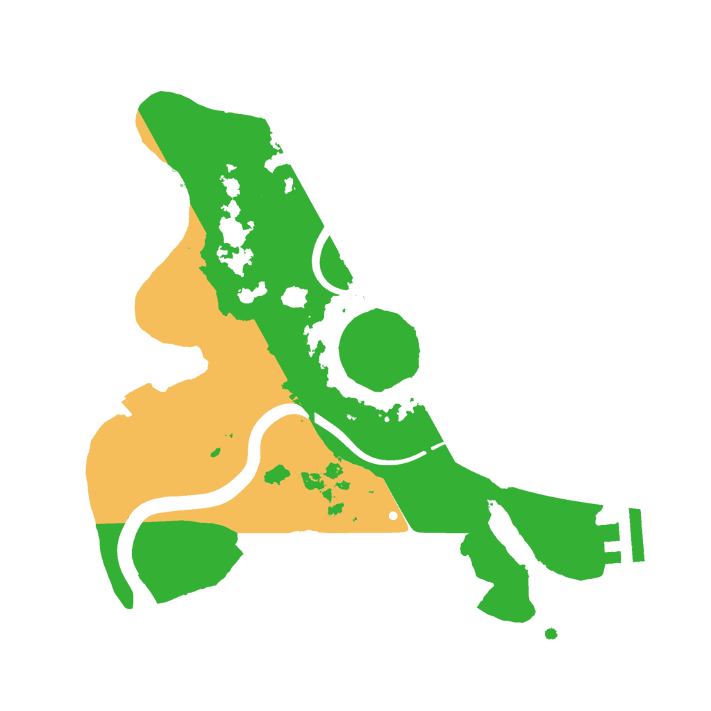 Biome Rust Map: Procedural Map, Size: 2400, Seed: 29128