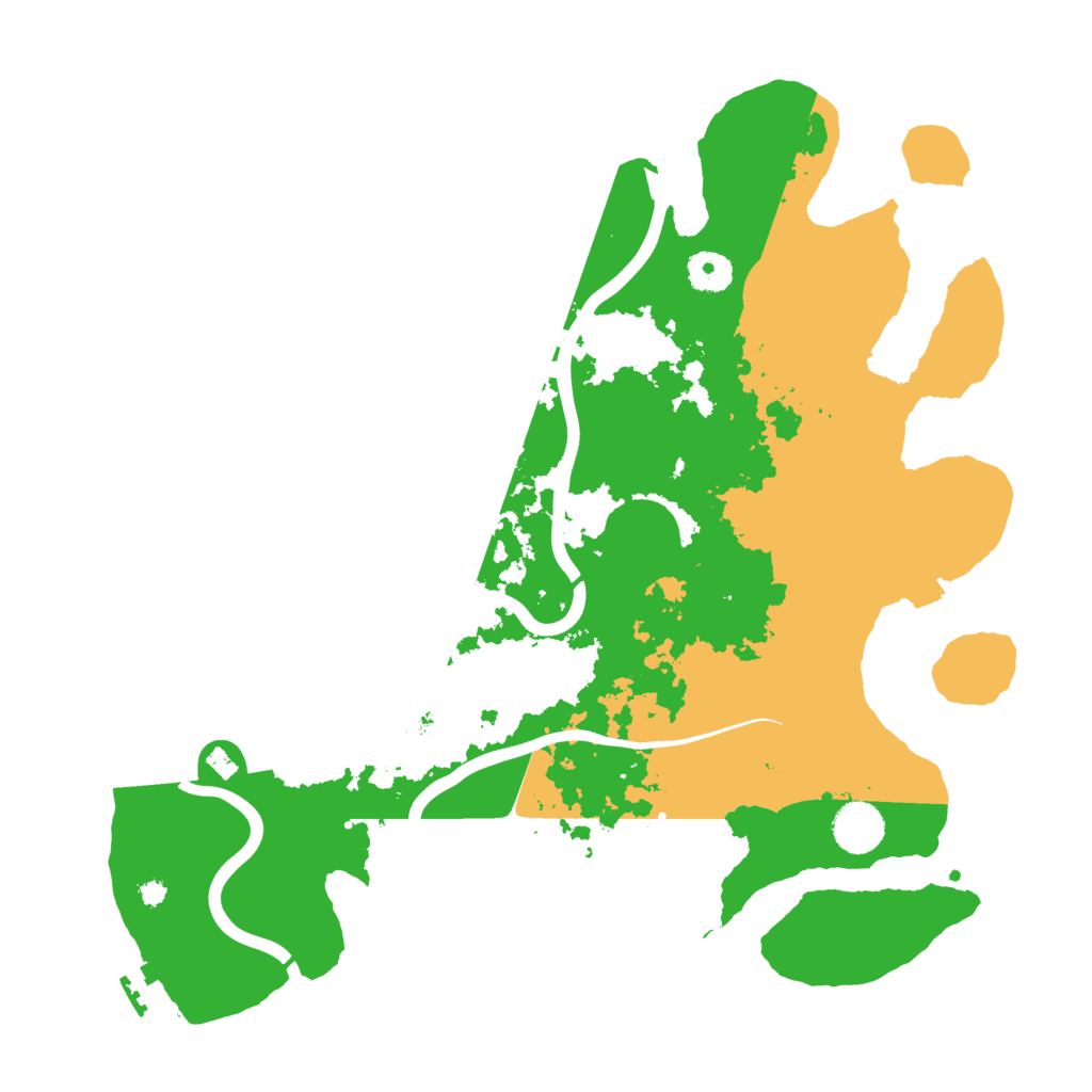 Biome Rust Map: Procedural Map, Size: 3800, Seed: 158236
