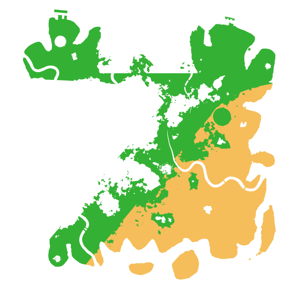 Biome Rust Map: Procedural Map, Size: 4500, Seed: 866759242